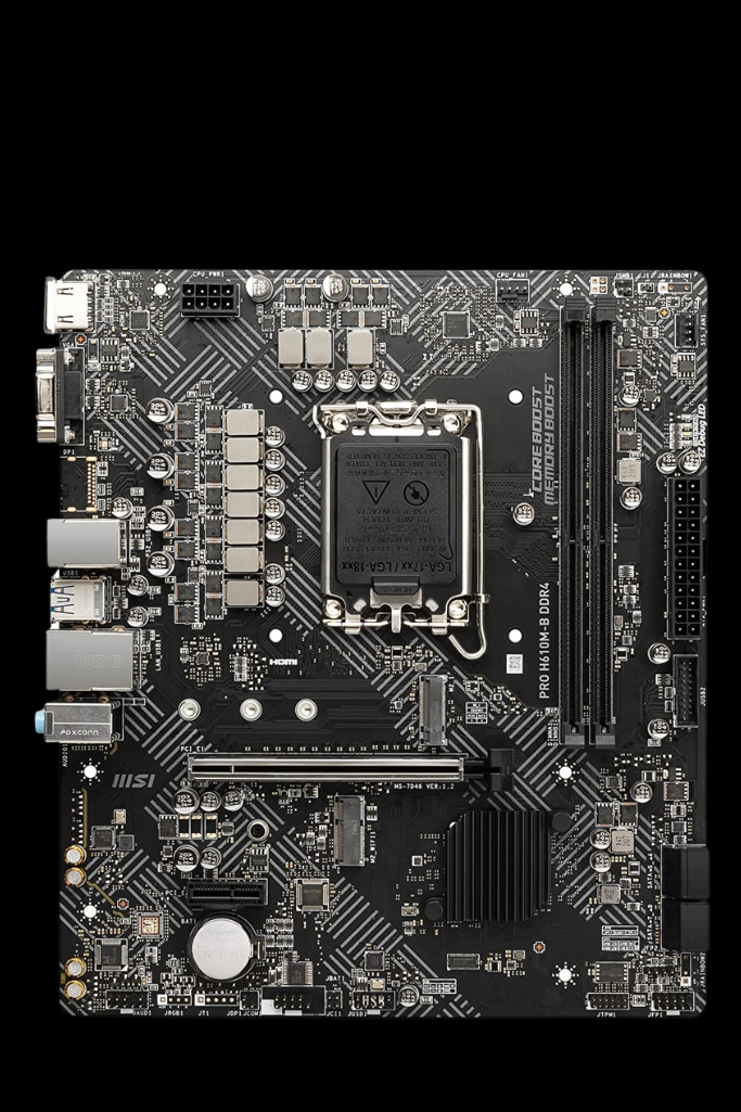 MSI Pro H610M-B DDR4 Motherboard - Gamez Pc Zone